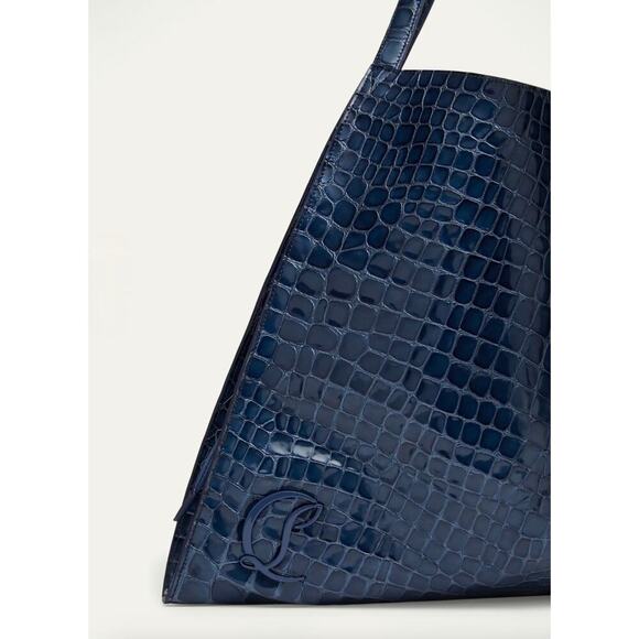 Christian Louboutin Le54 Tote | Blue Alligator-Embossed Leather | NWT - Picture 4 of 4